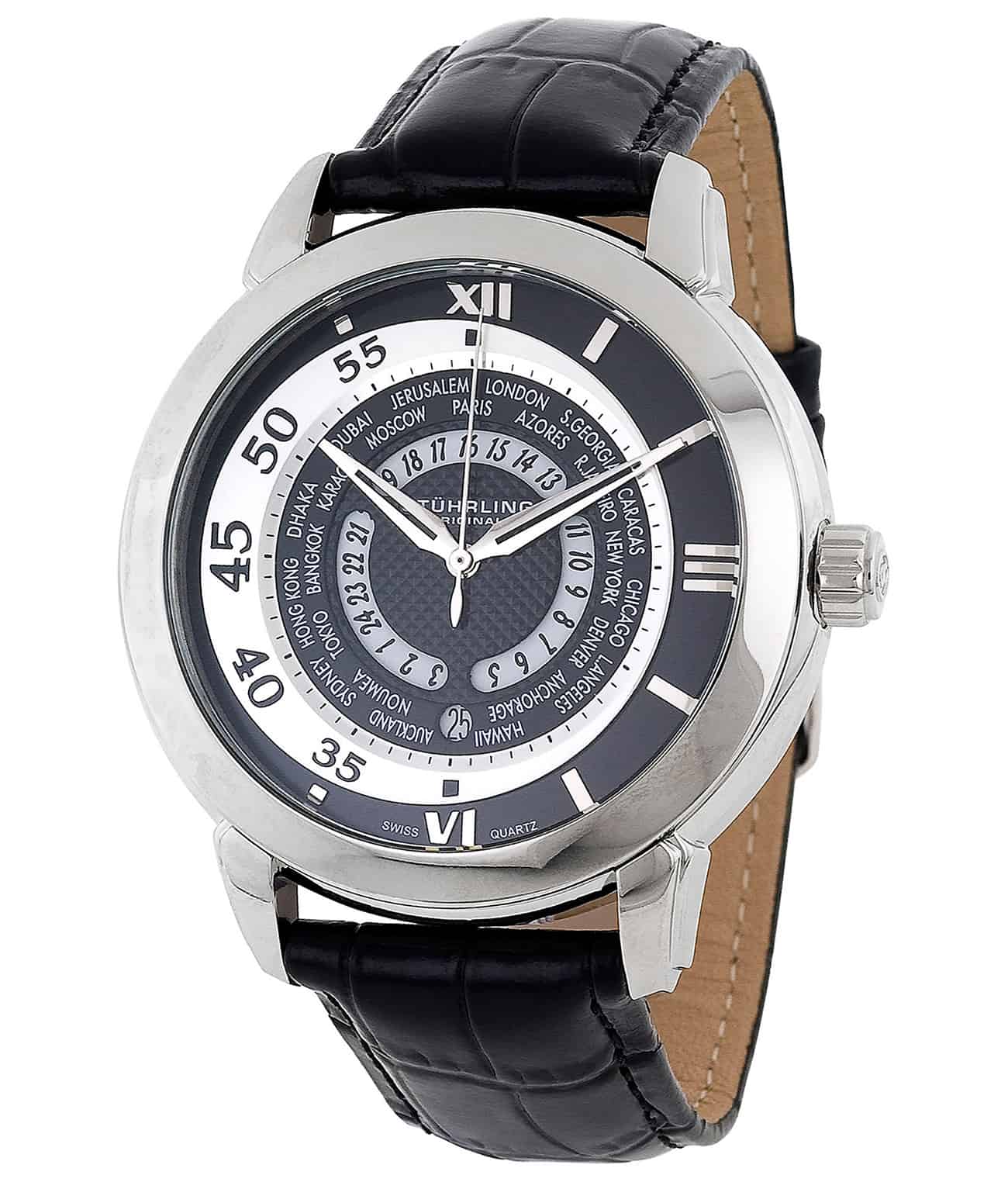 Stührling World Traveler 118B Quartz 46mm Classic