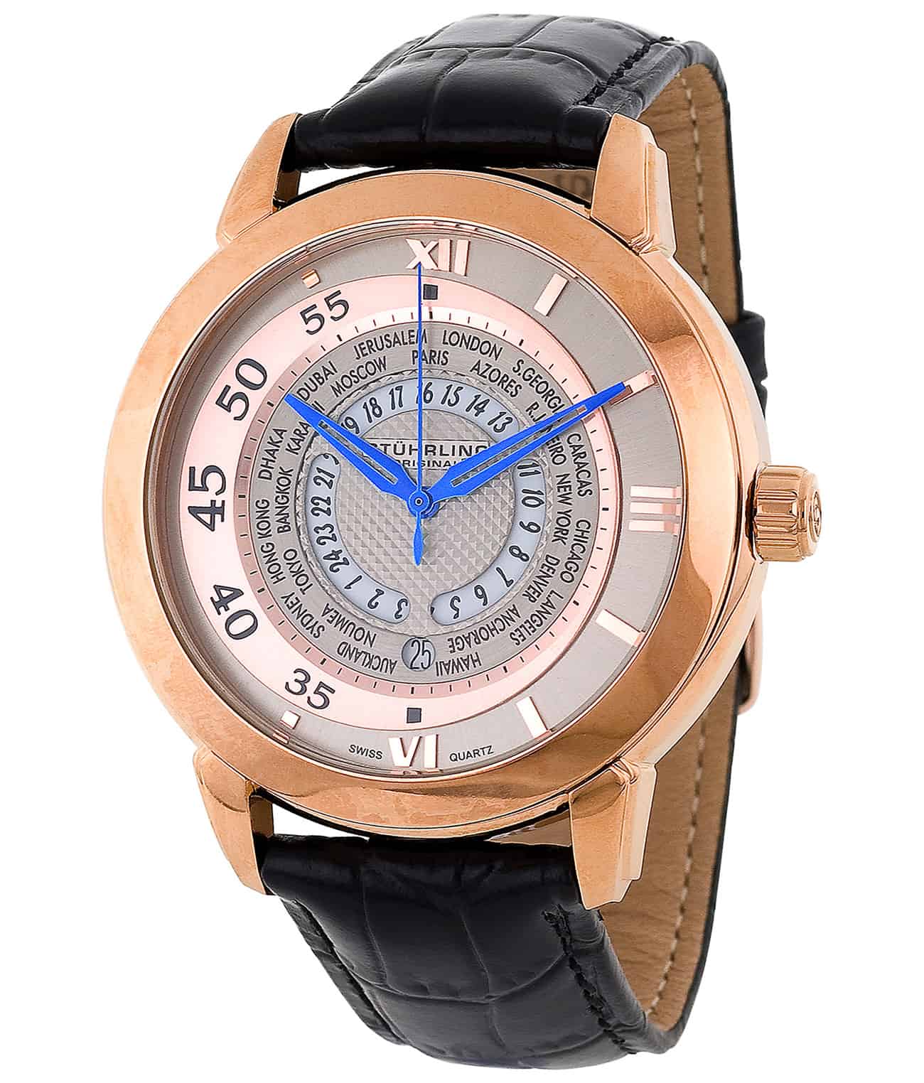 Stührling World Traveler 118B Quartz 46mm Classic - Image 3