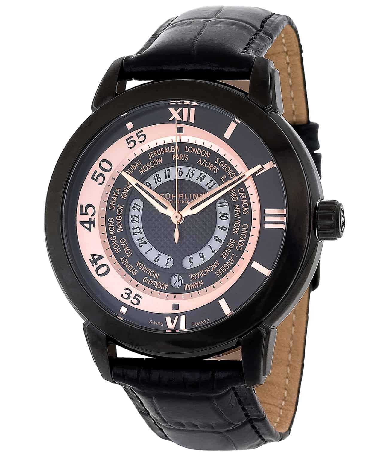 Stührling World Traveler 118B Quartz 46mm Classic - Image 4