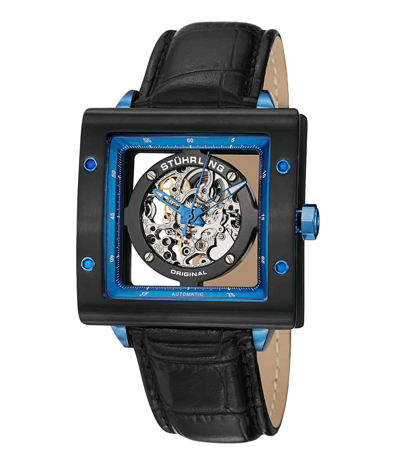 Stührling Zolara Square 337 Automatic 38mm Skeleton - Image 5